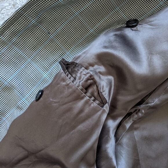 Vintage Aquascutum wool blend houndsthooth coat - Picture 9 of 15